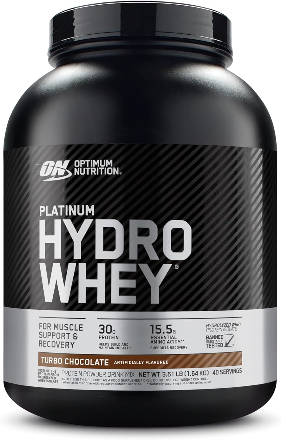 Optimum Nutrition Platinum Hydrowhey – 30g Protein, 100% Hydrolyzed Isolate, 40 Servings